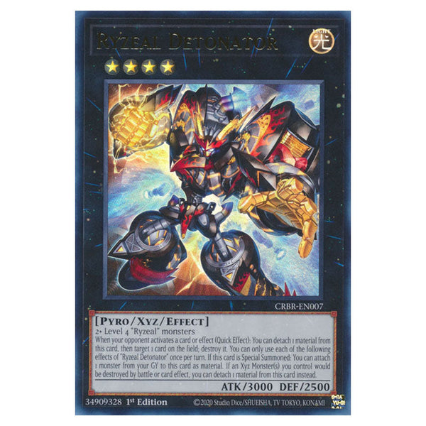 Yu-Gi-Oh! - Crossover Breakers - Ryzeal Detonator (Collector's Rare) CRBR-EN007a Yu-Gi-Oh! - Crossover Breakers - Ryzeal Detonator (Collector's Rare) CRBR-EN007a