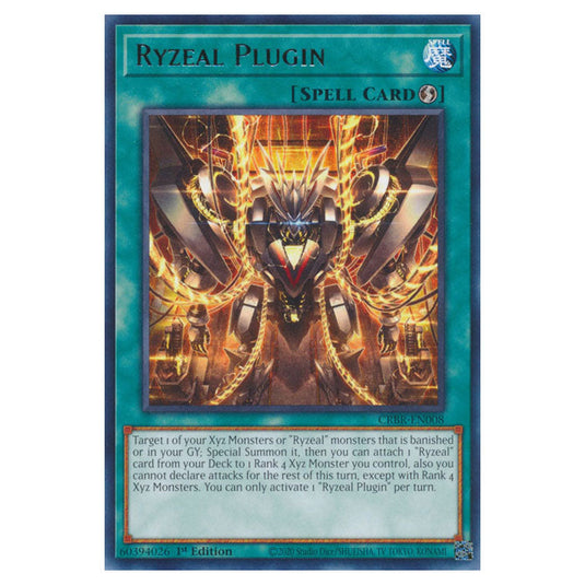 Ryzeal Plugin CRBR-EN008 card from the Yu-Gi-Oh! set Crossover Breakers