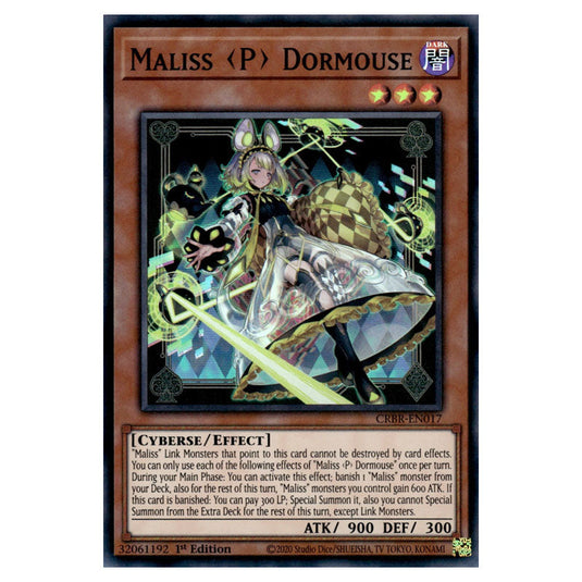 Maliss <P> Dormouse CRBR-EN017 card from the Yu-Gi-Oh! set Crossover Breakers