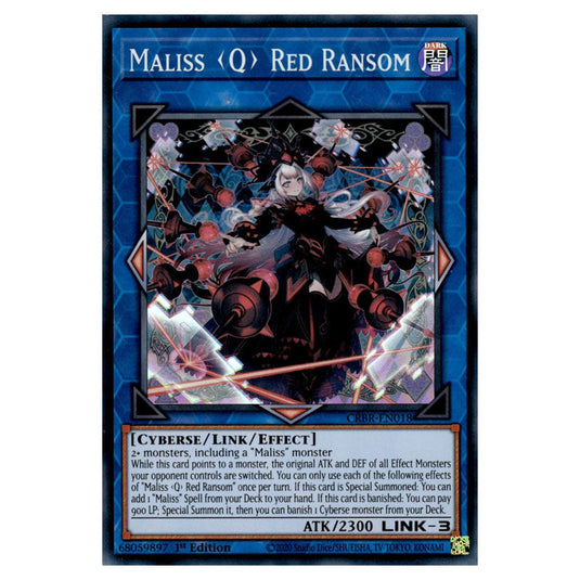 Maliss <Q> Red Ransom CRBR-EN018 card from the Yu-Gi-Oh! set Crossover Breakers