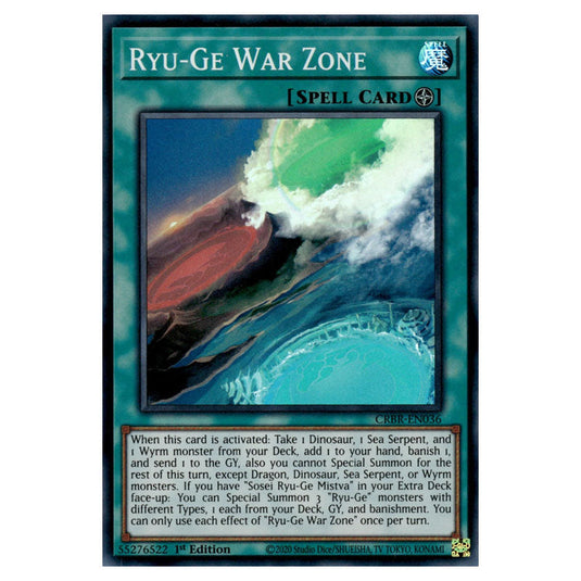 Ryu-Ge War Zone CRBR-EN036 card from the Yu-Gi-Oh! set Crossover Breakers