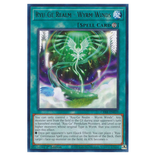 Ryu-Ge Realm - Wyrm Winds CRBR-EN039 card from the Yu-Gi-Oh! set Crossover Breakers