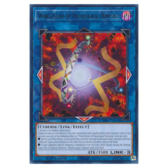 World Gears of Theurlogical Demiurgy CRBR-EN044 card from the Yu-Gi-Oh! set Crossover Breakers