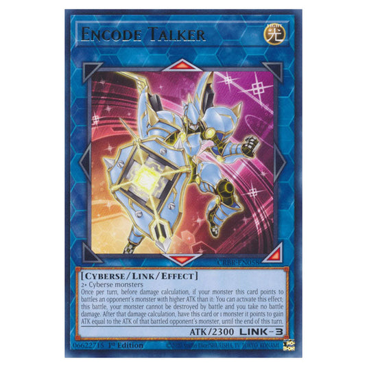 Encode Talker CRBR-EN058 card from the Yu-Gi-Oh! set Crossover Breakers