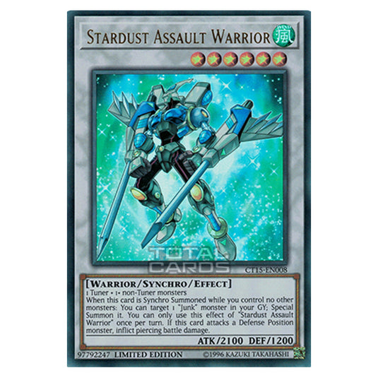 Yu-Gi-Oh! - 2018 Mega-Tin Mega Pack - Stardust Assault Warrior (Ultra Rare) CT15-EN008
