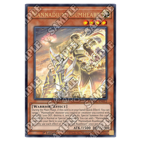 Yu-Gi-Oh! - Cyberstorm Access - Mannadium Riumheart (Ultra Rare) CYAC-EN012