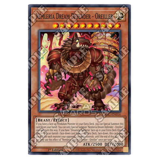 Yu-Gi-Oh! - Cyberstorm Access - Nemleria Dream Defender - Oreiller (Common) CYAC-EN016