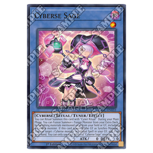 Yu-Gi-Oh! - Cyberstorm Access - Cyberse Sage (Common) CYAC-EN033 Yu-Gi-Oh! - Cyberstorm Access - Cyberse Sage (Common) CYAC-EN033