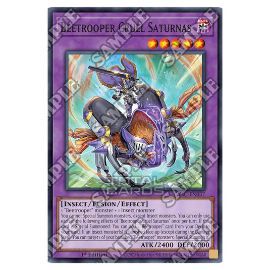 Yu-Gi-Oh! - Cyberstorm Access - Beetrooper Cruel Saturnas (Super Rare) CYAC-EN037