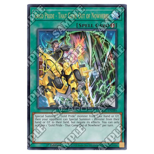 Yu-Gi-Oh! - Cyberstorm Access - Gold Pride - That Came Out of Nowhere! (Ultra Rare) CYAC-EN089