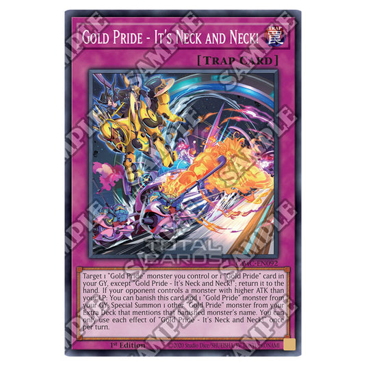 Yu-Gi-Oh! - Cyberstorm Access - Gold Pride - It's Neck and Neck! (Common) CYAC-EN092