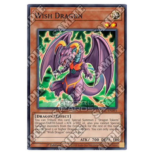 Yu-Gi-Oh! - Cyberstorm Access - Wish Dragon (Super Rare) CYAC-EN093 Yu-Gi-Oh! - Cyberstorm Access - Wish Dragon (Super Rare) CYAC-EN093