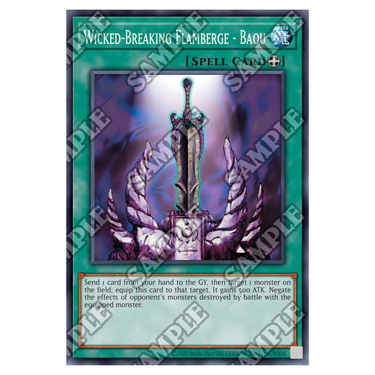 Yu-Gi-Oh! - Dark Crisis - 25th Anniversary Reprint - Wicked-Breaking Flamberge - Baou (Rare) DCR-25-EN035