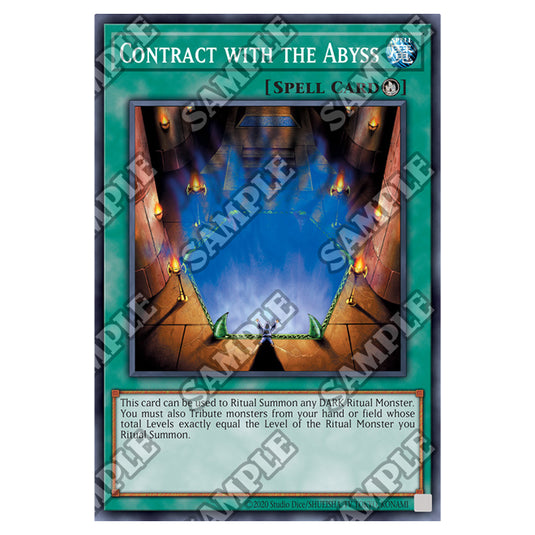 Yu-Gi-Oh! - Dark Crisis - 25th Anniversary Reprint - Contract with the Abyss (Rare) DCR-25-EN086
