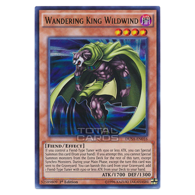 Yu Gi Oh Duelist Saga Wandering King Wildwind Ultra Rare DUSA E yu-gi-oh-duelist-saga-wandering-king-wildwind-ultra-rare-dusa-e