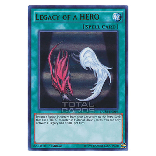 Yu-Gi-Oh! - Duelist Saga - Legacy of a HERO (Ultra Rare) DUSA-EN019 Yu-Gi-Oh! - Duelist Saga - Legacy of a HERO (Ultra Rare) DUSA-EN019