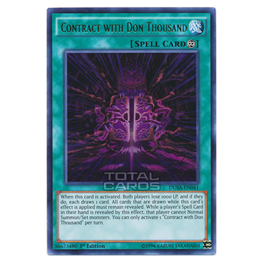 Yu-Gi-Oh! - Duelist Saga - Contract with Don Thousand (Ultra Rare) DUSA-EN041