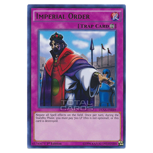 Yu-Gi-Oh! - Duelist Saga - Imperial Order (Ultra Rare) DUSA-EN049