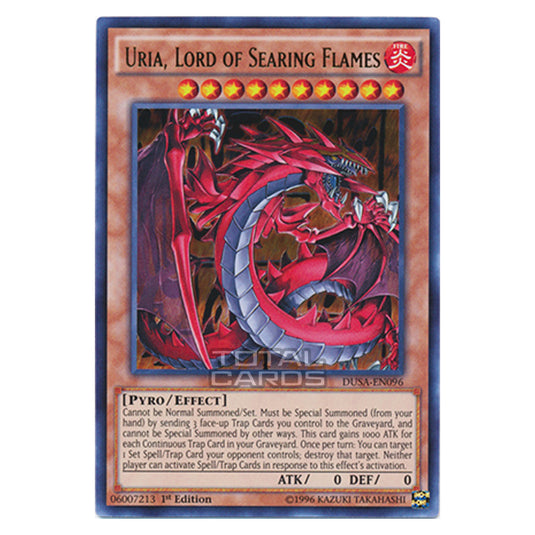 Yu-Gi-Oh! - Duelist Saga - Uria, Lord of Searing Flames (Ultra Rare) D Yu-Gi-Oh! - Duelist Saga - Uria, Lord of Searing Flames (Ultra Rare) D