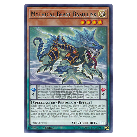 Yu-Gi-Oh! - Extreme Force - Mythical Beast Bashilisk (Rare) EXFO-EN025