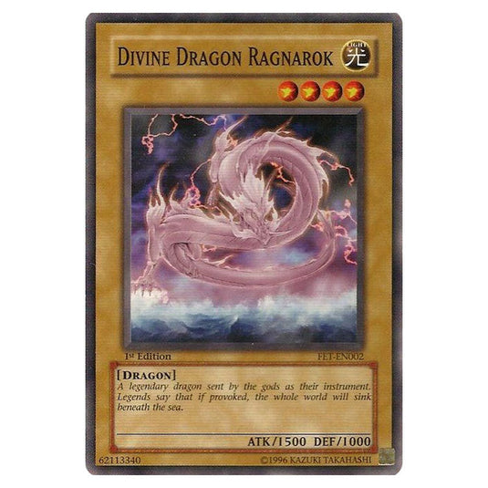 Divine Dragon Ragnarok FET-EN002 card from the Yu-Gi-Oh! set Flaming Eternity