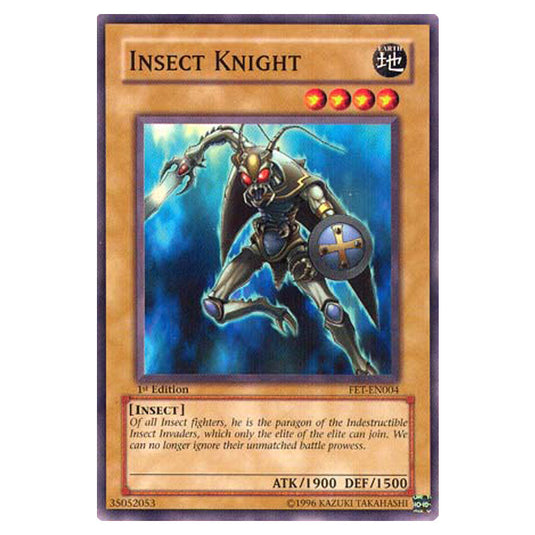 Insect Knight FET-EN004 card from the Yu-Gi-Oh! set Flaming Eternity