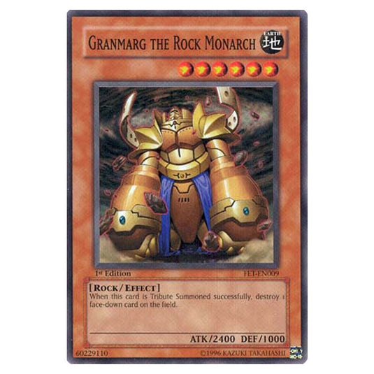 Granmarg the Rock Monarch FET-EN009 card from the Yu-Gi-Oh! set Flaming Eternity