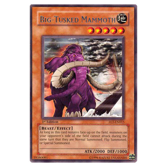 Big-Tusked Mammoth FET-EN015 card from the Yu-Gi-Oh! set Flaming Eternity