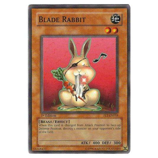 Blade Rabbit FET-EN018 card from the Yu-Gi-Oh! set Flaming Eternity