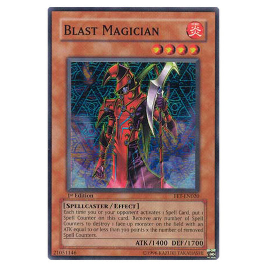 Blast Magician FET-EN020 card from the Yu-Gi-Oh! set Flaming Eternity