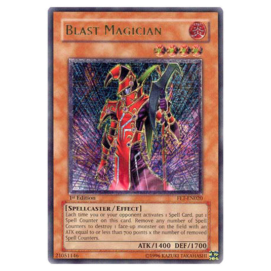 Blast Magician FET-EN020A card from the Yu-Gi-Oh! set Flaming Eternity