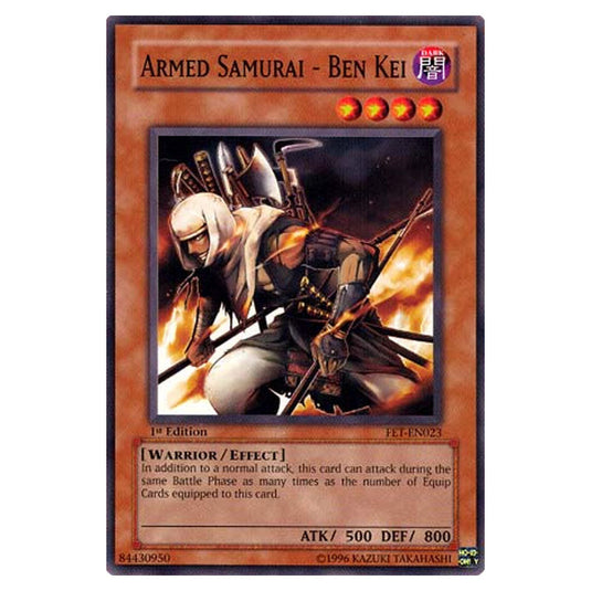 Armed Samurai - Ben Kei FET-EN023 card from the Yu-Gi-Oh! set Flaming Eternity