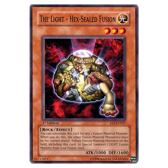 The Light - Hex-Sealed Fusion FET-EN027 card from the Yu-Gi-Oh! set Flaming Eternity