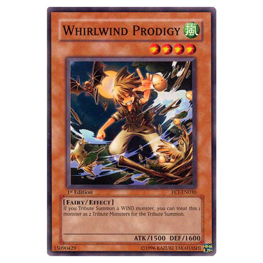 Whirlwind Prodigy FET-EN030 card from the Yu-Gi-Oh! set Flaming Eternity