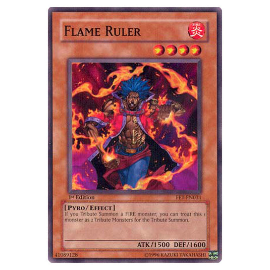 Flame Ruler FET-EN031 card from the Yu-Gi-Oh! set Flaming Eternity