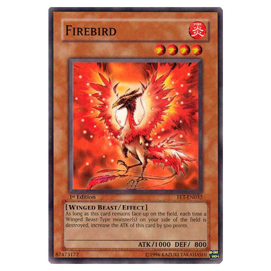 Firebird FET-EN032 card from the Yu-Gi-Oh! set Flaming Eternity