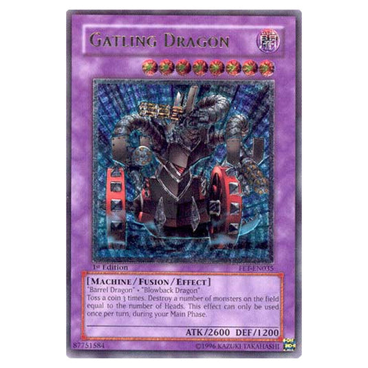 Gatling Dragon FET-EN035A card from the Yu-Gi-Oh! set Flaming Eternity