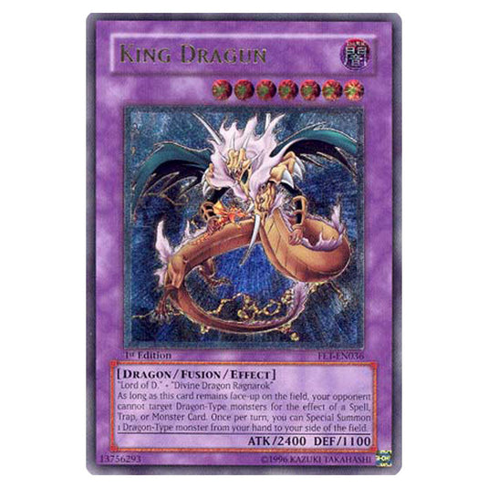 King Dragun FET-EN036A card from the Yu-Gi-Oh! set Flaming Eternity