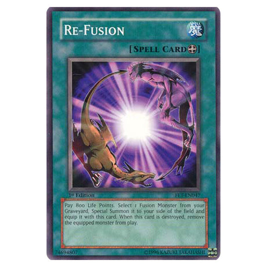 Re-Fusion FET-EN047 card from the Yu-Gi-Oh! set Flaming Eternity