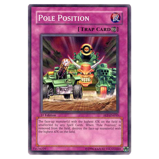 Pole Position FET-EN050 card from the Yu-Gi-Oh! set Flaming Eternity