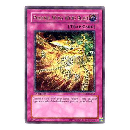 Phoenix Wing Wind Blast FET-EN053A card from the Yu-Gi-Oh! set Flaming Eternity