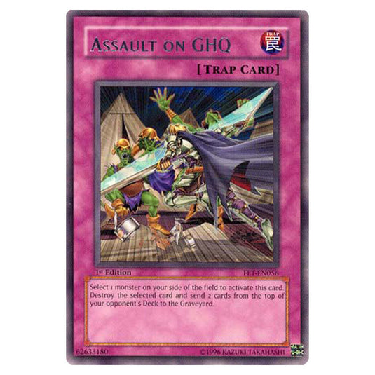 Assault on GHQ FET-EN056 card from the Yu-Gi-Oh! set Flaming Eternity