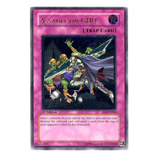 Assault on GHQ FET-EN056A card from the Yu-Gi-Oh! set Flaming Eternity