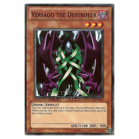 Yu-Gi-Oh! - Gold Series 4: Pyramids Edition - Versago the Destroyer (Common) GLD4-EN006