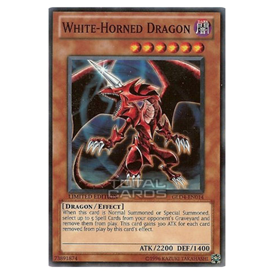 Yu-Gi-Oh! - Gold Series 4: Pyramids Edition - White-Horned Dragon (Common) GLD4-EN014