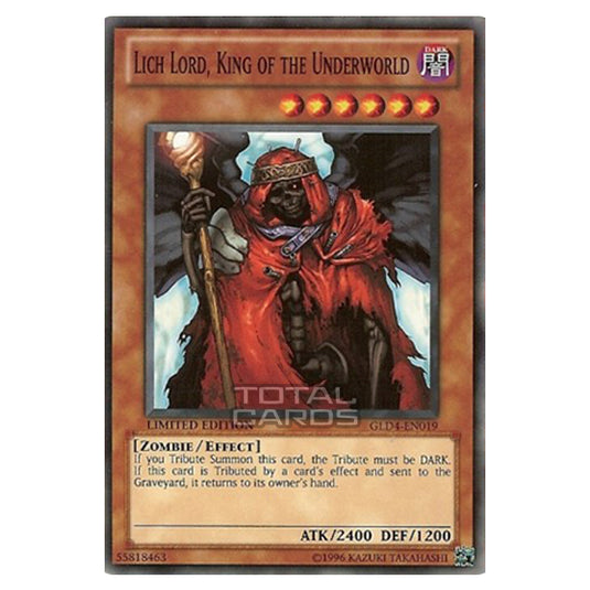 Yu-Gi-Oh! - Gold Series 4: Pyramids Edition - Lich Lord, King of the Underworld (Common) GLD4-EN019