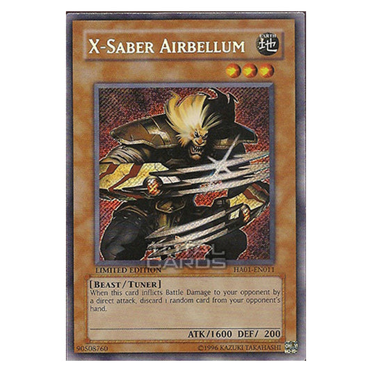 Yu-Gi-Oh! - Hidden Arsenal - X-Saber Airbellum (Secret Rare) HA01-EN011