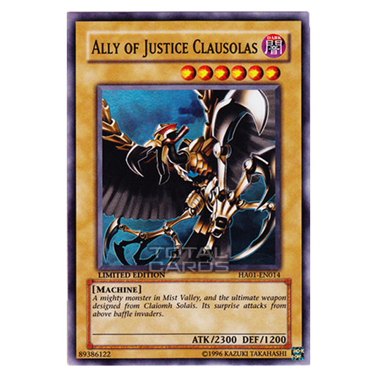 Yu-Gi-Oh! - Hidden Arsenal - Ally of Justice Clausolas (Super Rare) HA01-EN014