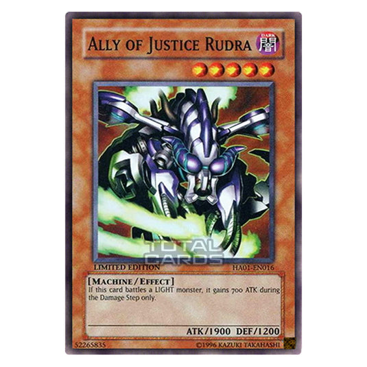 Yu-Gi-Oh! - Hidden Arsenal - Ally of Justice Rudra (Super Rare) HA01-EN016