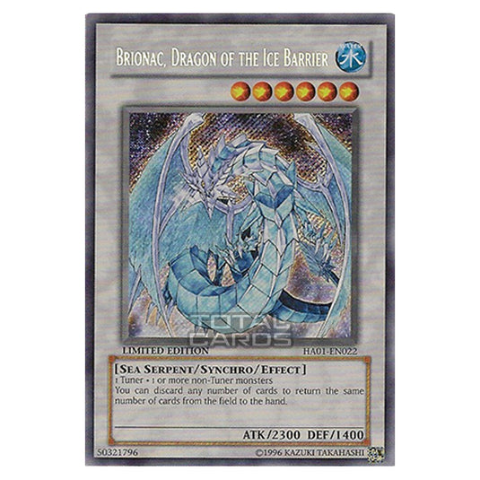 Yu-Gi-Oh! - Hidden Arsenal - Brionac, Dragon of the Ice Barrier (Secret Rare) HA01-EN022